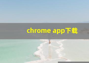 chrome app下载